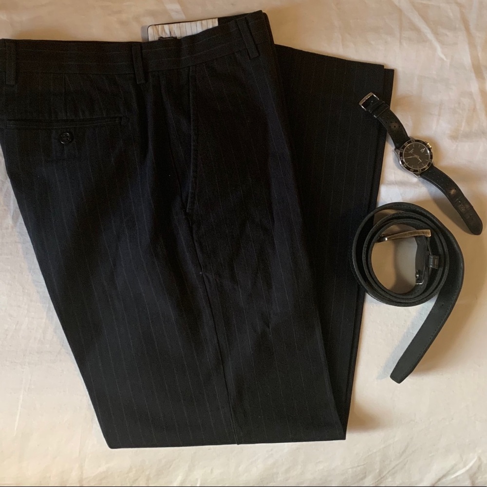 Banana Republic Black Pinstripes Pants - Picture 2 of 8